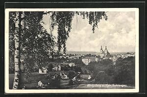 Ansichtskarte Königsberg a. Eger, Ortsansicht mit Kirche