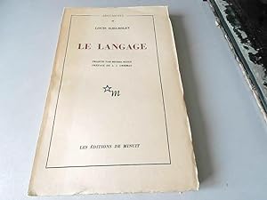 Bild des Verkufers fr Louis Hjelmslev, Le Langage zum Verkauf von JLG_livres anciens et modernes
