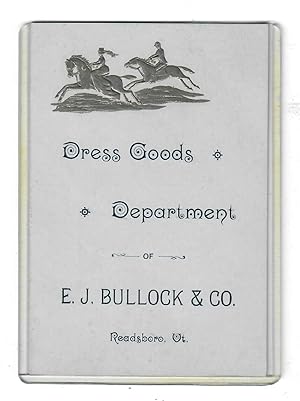 Dress Goods Department of E.J. Bullock & Co., Readsboro, Vt