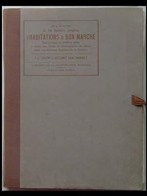 Album de 65 dossiers complets d'Habitations à bon marché construites de 1920 à 1924 à l'aide des ...