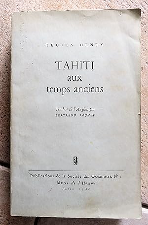 Image du vendeur pour Tahiti Aux Temps Anciens mis en vente par la petite boutique de bea