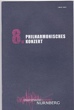 Bild des Verkufers fr Programmheft: 8. Philharmonisches Konzert zum Verkauf von Versandantiquariat Karin Dykes