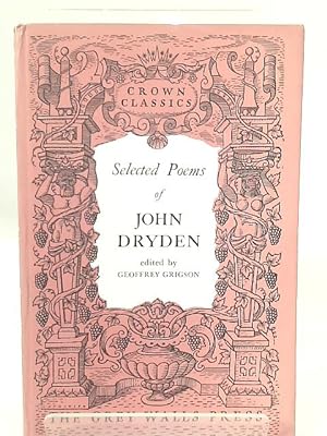 Bild des Verkufers fr Selected Poems of John Dryden zum Verkauf von World of Rare Books