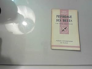 Bild des Verkufers fr Physiologie des moeurs zum Verkauf von JLG_livres anciens et modernes