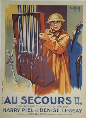 "AU SECOURS (ZIGANO)" Réalisé par Gérard BOURGEOIS et Harry PIEL en 1925 avec Harry PIEL, Denise ...