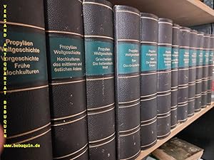 Immagine del venditore per (Hrsg.) Propylen Weltgeschichte. Eine Universalgeschichte. Bd. 1: Vorgeschichte - Frhe Hochkulturen. Bd. 2: Hochkulturen des mittleren und stlichen Asiens. Bd. 3: Griechenland - Die hellenistische Welt. Bd. 4: Rom - Die rmische Welt, Bd. 5: Islam - Die Entstehung Europas. Bd. 6: Weltkulturen - Renaissance in Europa. Bd. 7: Von der Reformation zur Revolution. Bd.8: Das neunzehnte Jahrhundert. Bd. 9: Das zwanzigste Jahrhundert. Bd. 10: Die Welt von heute. Bd. 11: Summa Historica. Bd. 12: Bilder und Dokumente. venduto da Antiquariat Bebuquin (Alexander Zimmeck)