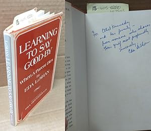 Bild des Verkufers fr Learning to Say Good-Bye zum Verkauf von Second Story Books, ABAA