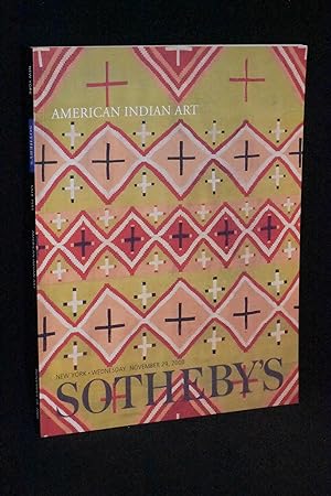 American Indian Art, Southeby's, New York, Novembr 29, 2000 (Sale 7555)