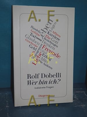 Bild des Verkufers fr Wer bin ich? : indiskrete Fragen Diogenes-Taschenbuch , 24362 zum Verkauf von Antiquarische Fundgrube e.U.