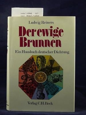 Der ewige Brunnen. Ein Volksbuch Deutscher Dichtung. 2. Auflage.