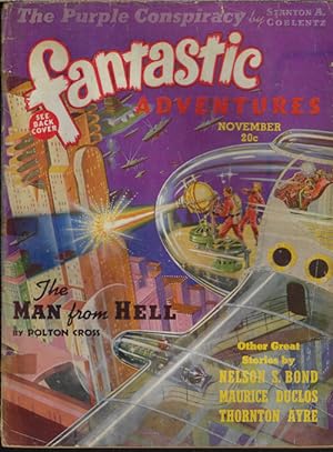 Image du vendeur pour FANTASTIC ADVENTURES: November, Nov. 1939 mis en vente par Books from the Crypt