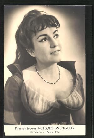 Bild des Verkufers fr Ansichtskarte Opernsngerin Ingeborg Wenglor als Pamina in die Zauberflte zum Verkauf von Bartko-Reher