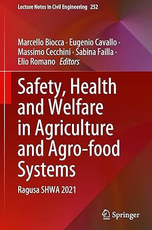 Seller image for Safety, Health and Welfare in Agriculture and Agro-food Systems for sale by moluna