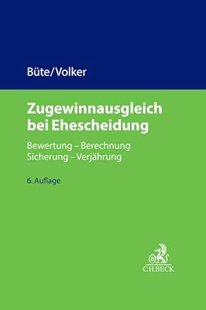 Bild des Verkufers fr Zugewinnausgleich bei Ehescheidung zum Verkauf von moluna