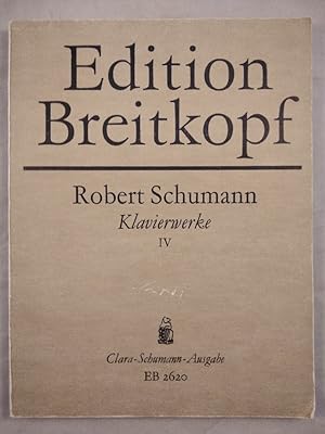 Bild des Verkufers fr Klavierwerke IV. Clara-Schumann Ausgabe. EB 2620. zum Verkauf von KULTur-Antiquariat
