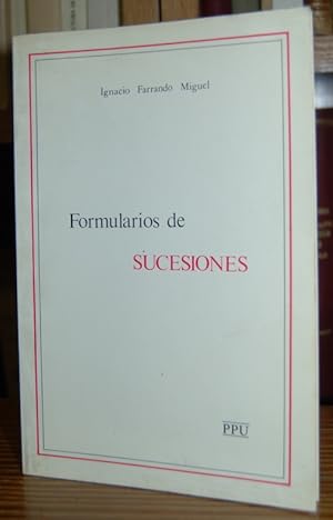 Bild des Verkufers fr FORMULARIOS DE SUCESIONES zum Verkauf von Fbula Libros (Librera Jimnez-Bravo)
