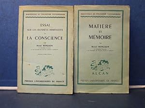 2 Titel: Essai sur les Données Immédiates de la Conscience. Matière et Mémoire