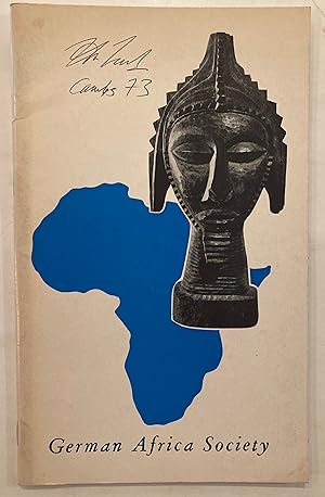 Imagen del vendedor de German Africa Society a la venta por Joseph Burridge Books