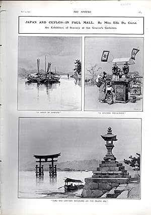 Seller image for PRINT: "Japan and Ceylon--in Pall Mall. By Miss Ella Du Cane".photos from The Sphere Magazine, May 14, 1904 for sale by Dorley House Books, Inc.