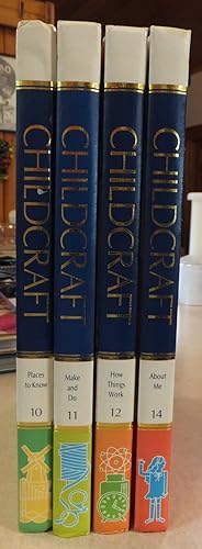 1992 CHILDCRAFT HOW & WHY LIBRARY VOLS 10,11,12, & 14 HC CHILDREN'S BOOKS BOX SET