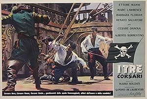 "LES TROIS CORSAIRES" Réalisé par Mario SOLDATI en 1952 avec Ettore MANNI, Marc LAWRENCE / Affich...