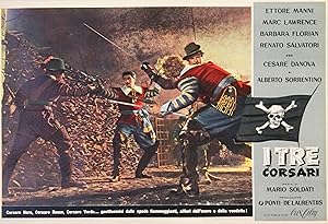 "LES TROIS CORSAIRES" Réalisé par Mario SOLDATI en 1952 avec Ettore MANNI, Marc LAWRENCE / Affich...