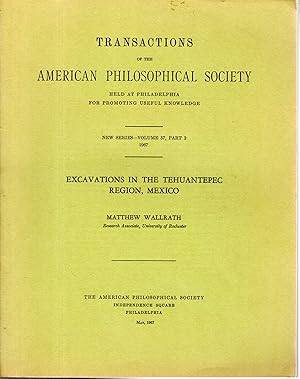 Immagine del venditore per Excavations in the Tehuantepec Region, Mexico (Transactions of the American Philosophical Society, New Series--Volume 57, Part 2, 1967 venduto da Dorley House Books, Inc.