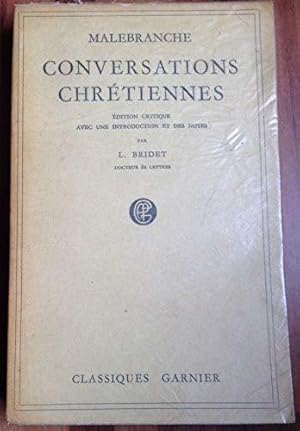 Bild des Verkufers fr Conversations chrtiennes zum Verkauf von JLG_livres anciens et modernes