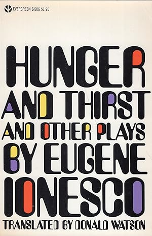Seller image for Hunger and Thirst, and Other Plays (E-506) for sale by A Cappella Books, Inc.