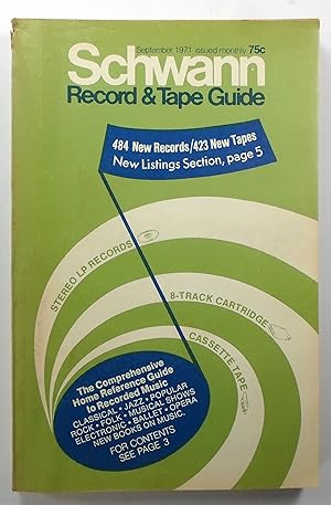 Schwann Record & Tape Guide. Volume 23 - September 1971 - Number 9.