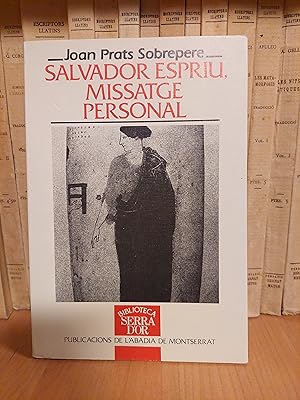 Seller image for Salvador Espriu, missatge personal. for sale by Martina llibreter