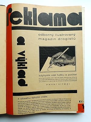 Imagen del vendedor de Reklama a vklad. Odborn ilustrovan magazin drogistu. rocnk I. cslo 1-12, 1935. Complete year in 12 issues. a la venta por Roe and Moore