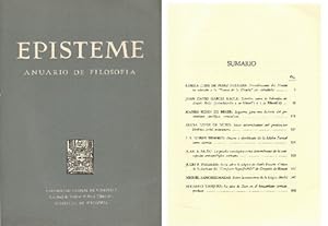 Episteme. Anuario de filosofía. 1961-1963.