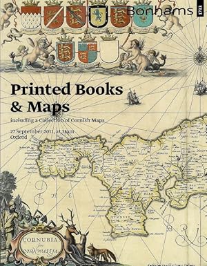 Printed books & maps: including a collection of Cornish maps