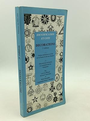 Seller image for IDENTIFICATION ET COTE: DECORATIONS for sale by Kubik Fine Books Ltd., ABAA
