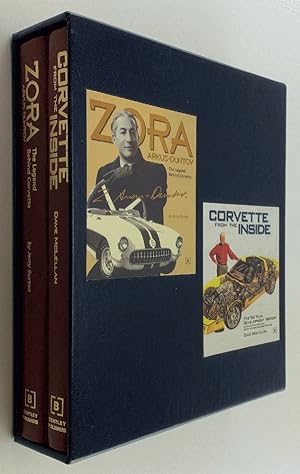 Bild des Verkufers fr Corvette Engineering Limited Edition Boxed Set: Zora Arkus-Duntov: The Legend Behind Corvette; Corvette from the Inside zum Verkauf von Brancamp Books
