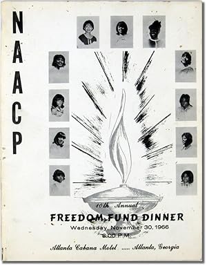 Program from NAACP 10th Annual Freedom Fund Dinner, Atlanta 1966