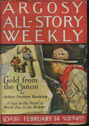 Imagen del vendedor de ARGOSY ALL-STORY Weekly: February, Feb. 14, 1925 ("Gold from The Canyon"; "North Star"; "Valley of the Stars") a la venta por Books from the Crypt