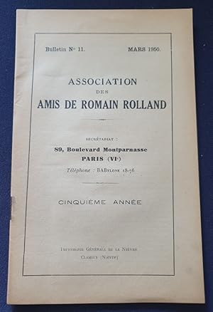 Association des Amis de Romain Rolland - Bulletin N. 11 - 1950