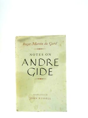 Bild des Verkufers fr Notes on Andr Gide zum Verkauf von World of Rare Books