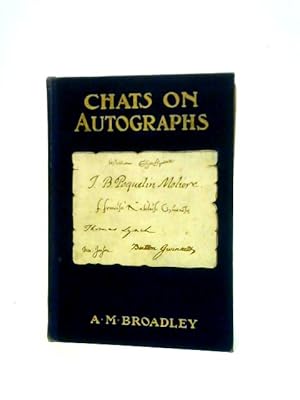 Imagen del vendedor de Chats on Autographs a la venta por World of Rare Books