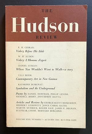Imagen del vendedor de The Hudson Review, Volume 22, Number 3 (XXII; Autumn 1969) a la venta por Philip Smith, Bookseller