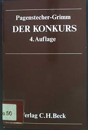 Bild des Verkufers fr Der Konkurs : Eine Einfhrung in seine Hauptprobleme mit 78 Lehrbeispielen fr junge Juristen, Wirtschaftsprfer und Kaufleute. zum Verkauf von books4less (Versandantiquariat Petra Gros GmbH & Co. KG)