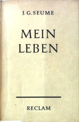 Bild des Verkufers fr Mein Leben. Reclams Universal-Bibliothek ; Nr. 1060/1060a zum Verkauf von books4less (Versandantiquariat Petra Gros GmbH & Co. KG)