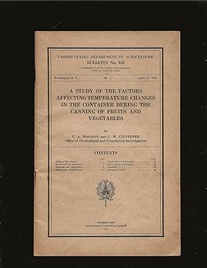 Relation Of Initial Temperature To Pressure, Vacuum, And Temperature Changes In The Container Dur...