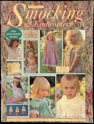 Bild des Verkufers fr Australian smocking and embroidery. Issue No. 20, Autumn 1992. zum Verkauf von Lost and Found Books