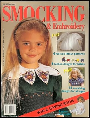 Bild des Verkufers fr Australian smocking and embroidery. Issue No. 25, Winter 1993. zum Verkauf von Lost and Found Books