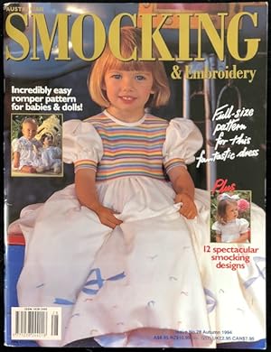 Bild des Verkufers fr Australian smocking and embroidery. Issue No. 28, Winter 1994. zum Verkauf von Lost and Found Books
