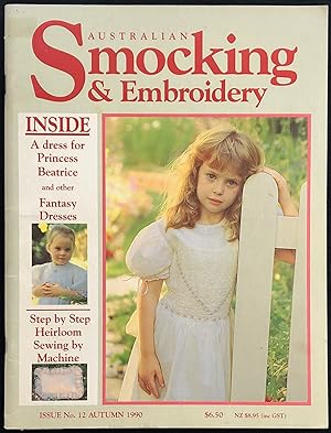 Bild des Verkufers fr Australian smocking and embroidery. Issue No. 12, Autumn 1990. zum Verkauf von Lost and Found Books