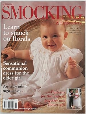 Bild des Verkufers fr Australian smocking and embroidery. Issue No. 58, 2002. zum Verkauf von Lost and Found Books